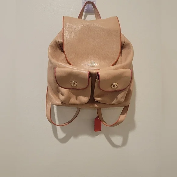 Authentic Coach Billie Backpack F12014 - Camel EUC - Picture 2 of 13